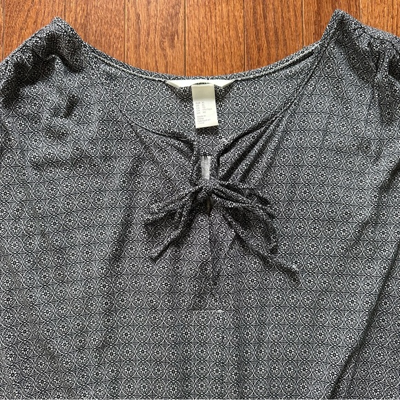 H&M women’s summer dress size extra large XL sleeveless white black geometric - Picture 8 of 13